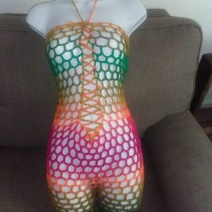 Custom made Multi Color 1pc Catsuit